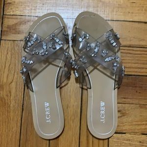 Embellished J Crew Sandals